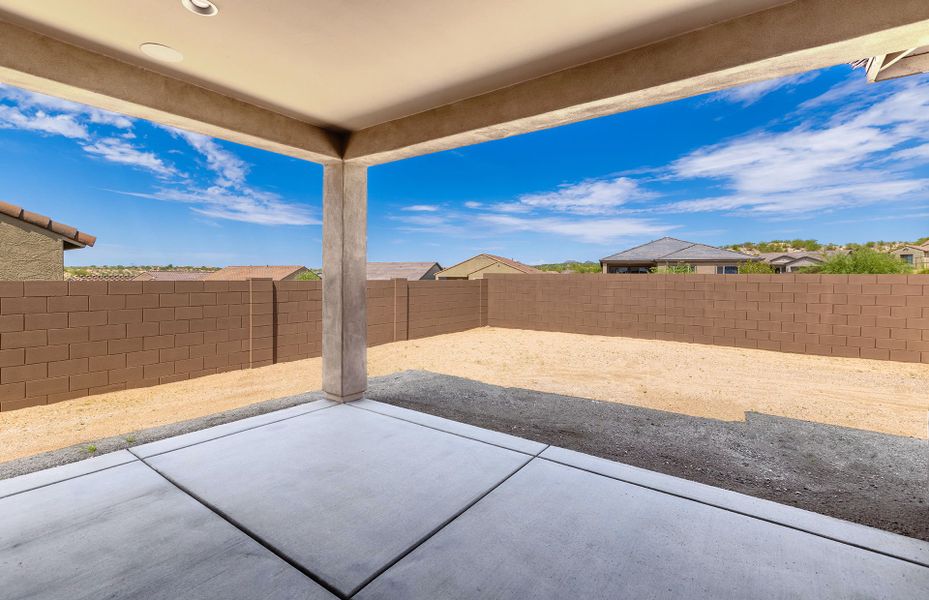 Exterior details and patio area of a home in Vistoso Canyon Estates, Oro Valley (Image 3). Exterior details and patio area of a home in Vistoso Canyon Estates, Oro Valley (Image 3).