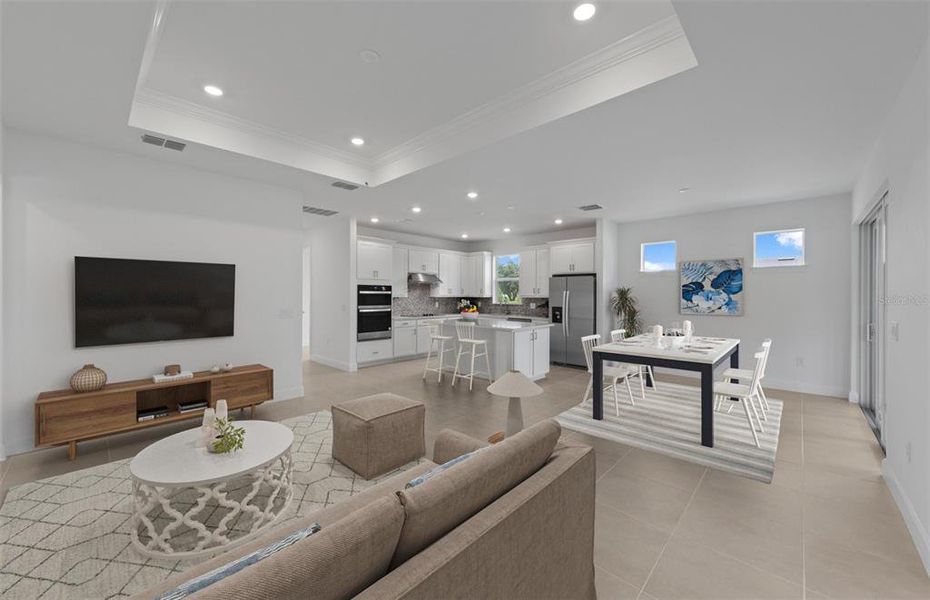 Furnished interior view inside a new home in Legacy Groves, Nokomis (Image 4).