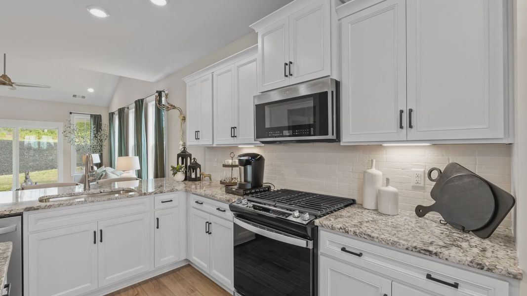 Representative furnished interior of a home built from the Finley by DRB Homes in Magnolia Park, Woodruff (Image 8). Representative furnished interior of a home built from the Finley by DRB Homes in Magnolia Park, Woodruff (Image 8).