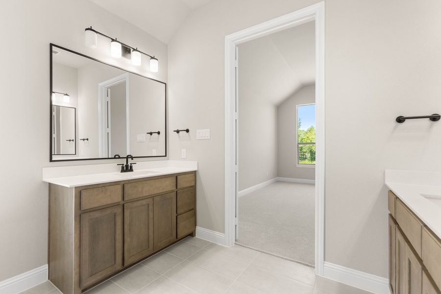 Furnished interior view inside a new home in Mockingbird Hills - Premiere Series, Joshua (Image 12). Furnished interior view inside a new home in Mockingbird Hills - Premiere Series, Joshua (Image 12).