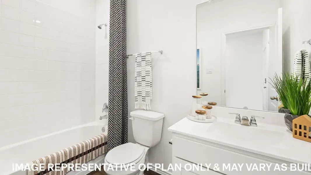 Furnished interior view inside a new home in Wayside, Uhland (Image 8).