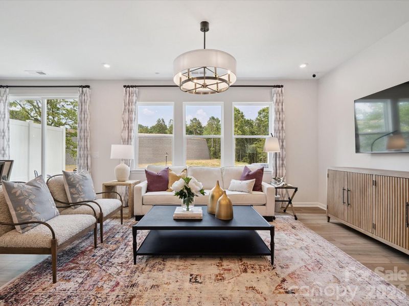 Furnished interior view inside a new home in Millstone, Cramerton (Image 11). Furnished interior view inside a new home in Millstone, Cramerton (Image 11).