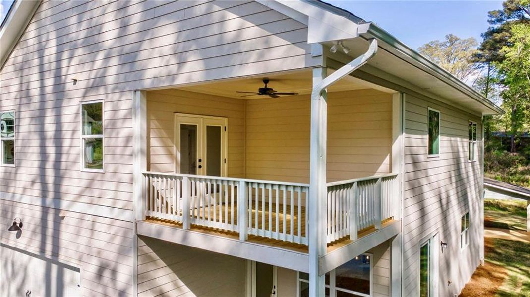 Exterior details and patio area of a home in , Atlanta (Image 24).
