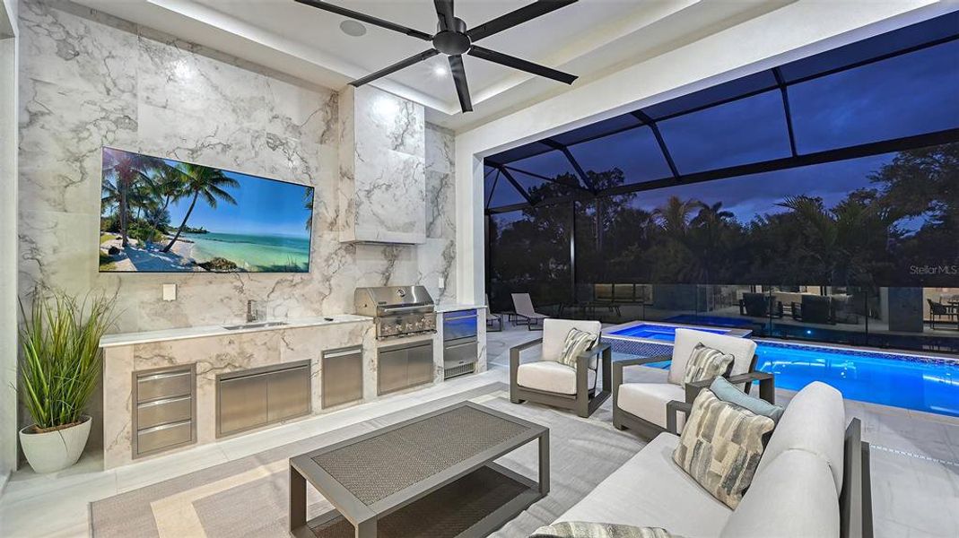 Exterior details and patio area of a home in , Sarasota (Image 4).