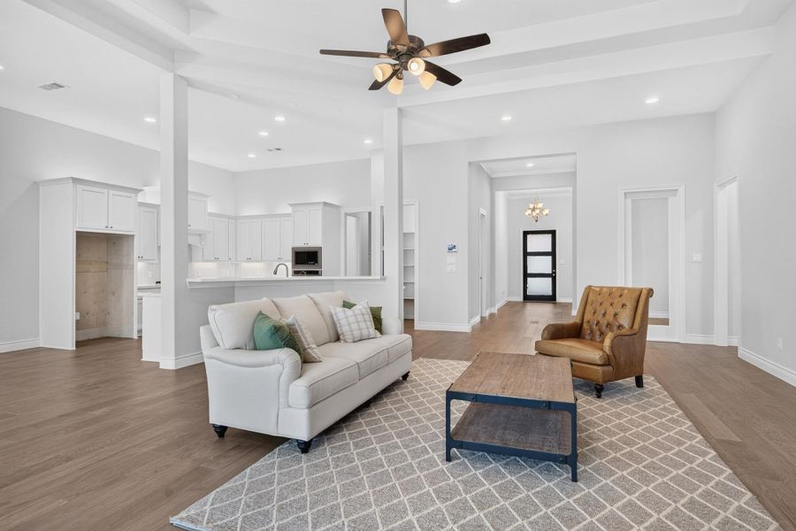 Furnished interior view inside a new home in Audubon 60′, Magnolia (Image 35).