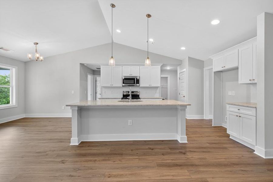 Furnished interior view inside a new home in , Statham (Image 8).