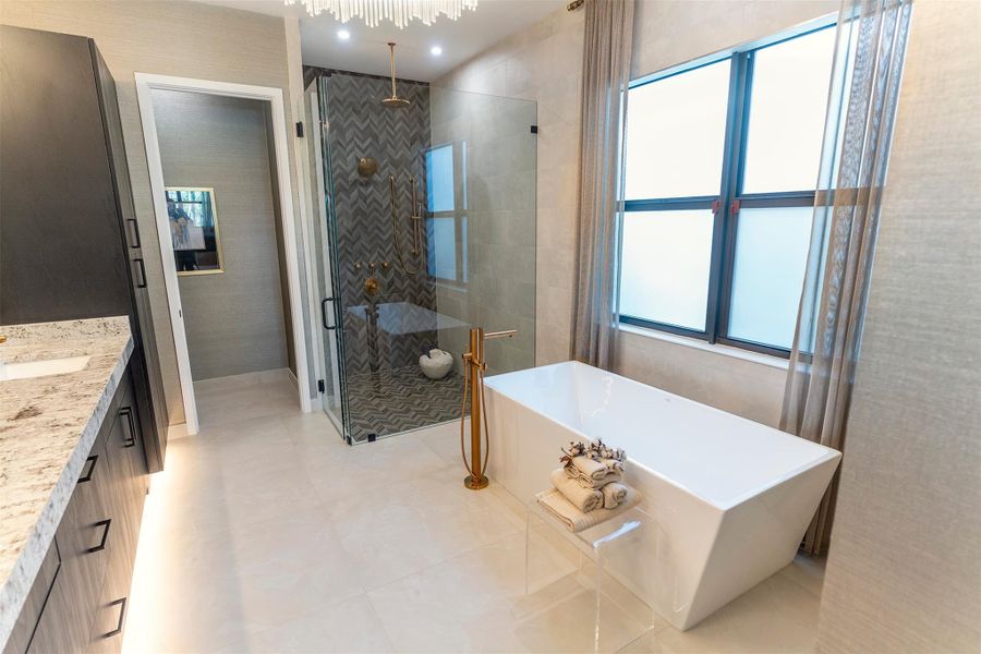 Furnished interior view inside a new home in , Palm Beach Gardens (Image 14). Furnished interior view inside a new home in , Palm Beach Gardens (Image 14).