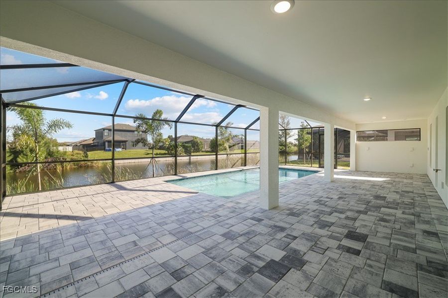 Exterior details and patio area of a home in Cape Coral, Cape Coral (Image 25).