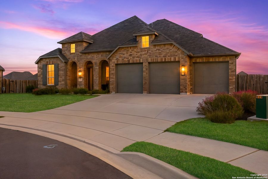 Front exterior of a new home in , Bulverde, TX, highlighting curb appeal (Image 2). Front exterior of a new home in , Bulverde, TX, highlighting curb appeal (Image 2).
