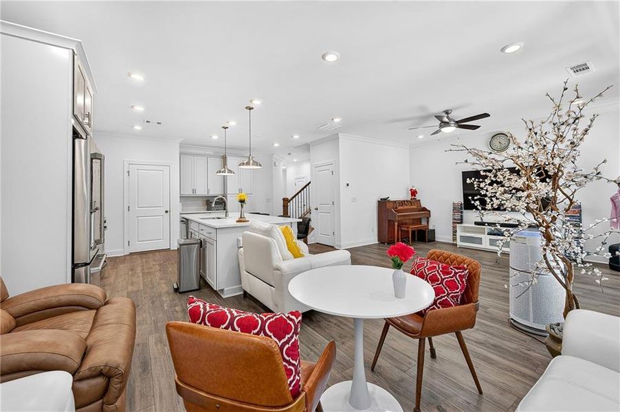 Furnished interior view inside a new home in , Suwanee (Image 11).