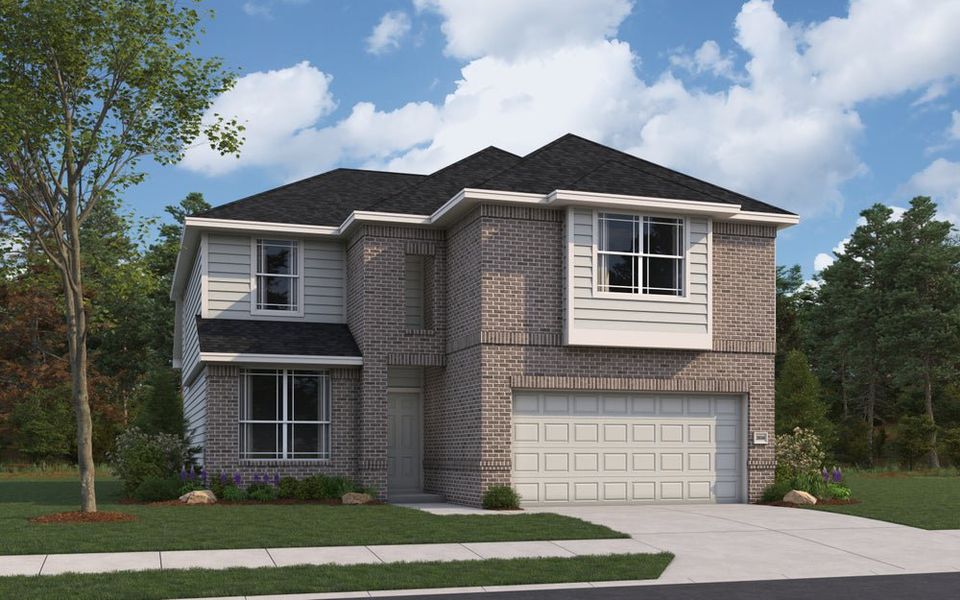 Hamilton - Elevation D Rendering - Color Scheme 5