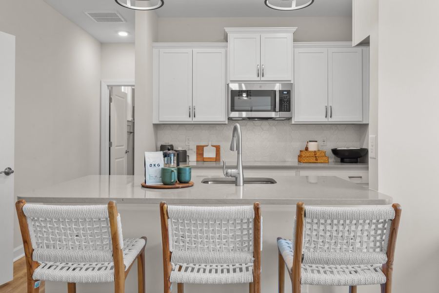 Representative furnished interior of a home built from the The Seashore by Chesapeake Homes in Traditions at Carolina Forest, Myrtle Beach (Image 30). Representative furnished interior of a home built from the The Seashore by Chesapeake Homes in Traditions at Carolina Forest, Myrtle Beach (Image 30).