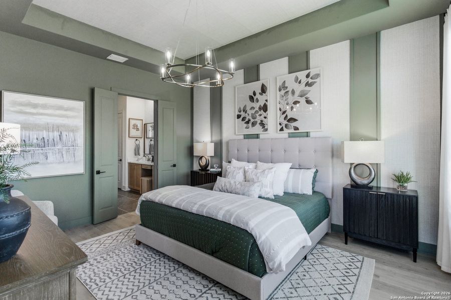 Furnished interior view inside a new home in Prominence, San Antonio (Image 24).