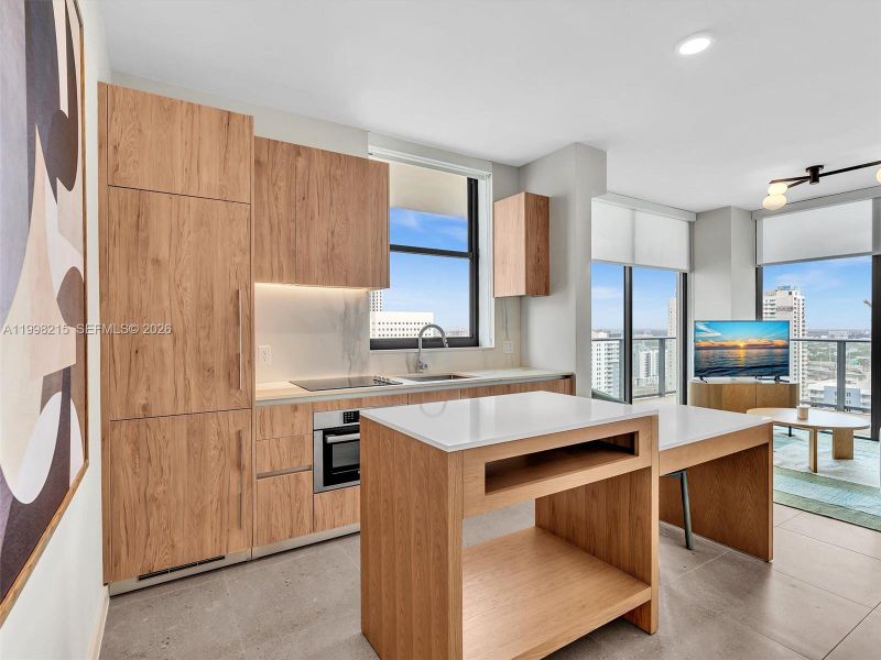 Furnished interior view inside a new home in , Miami (Image 8).