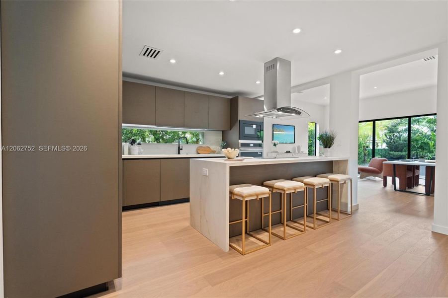 Furnished interior view inside a new home in , Miami (Image 11). Furnished interior view inside a new home in , Miami (Image 11).