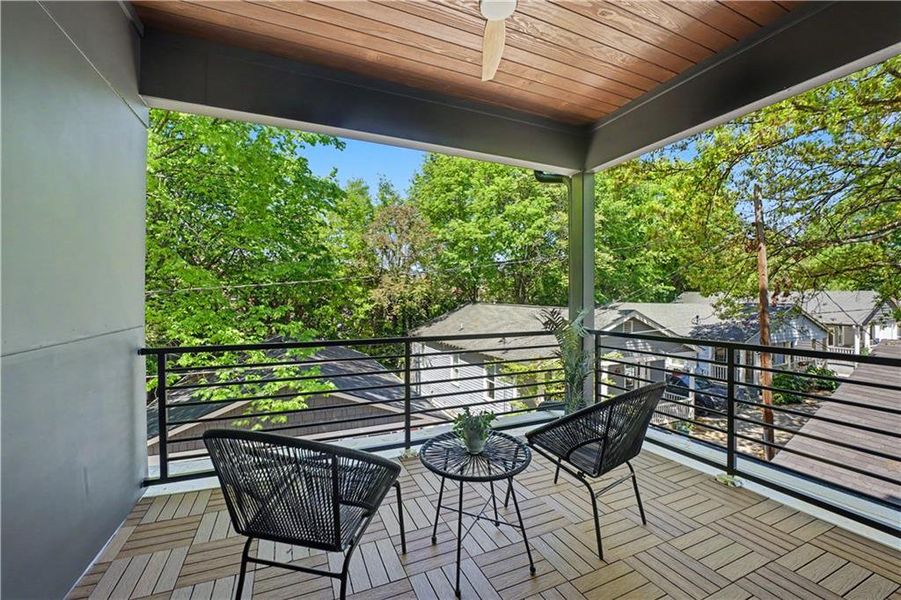 Exterior details and patio area of a home in , Atlanta (Image 26).