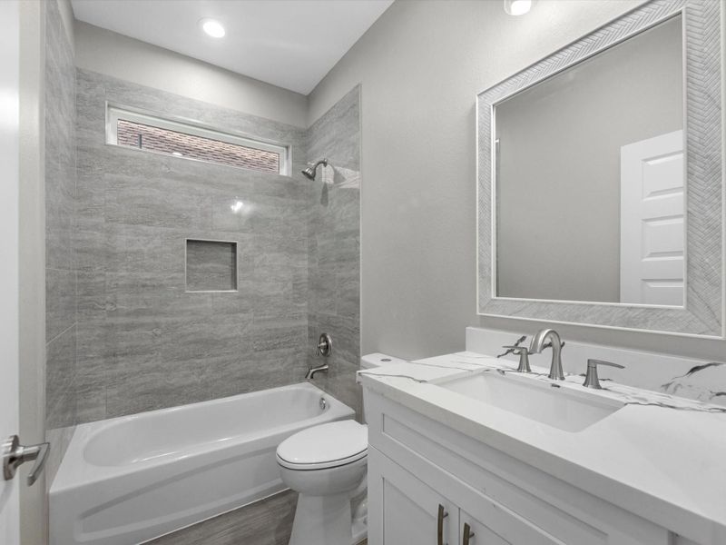 Furnished interior view inside a new home in , Houston (Image 17).