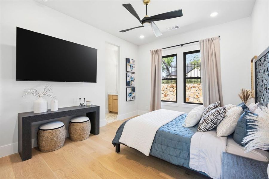 First floor bedroom with ensuite bath. First floor bedroom with ensuite bath.