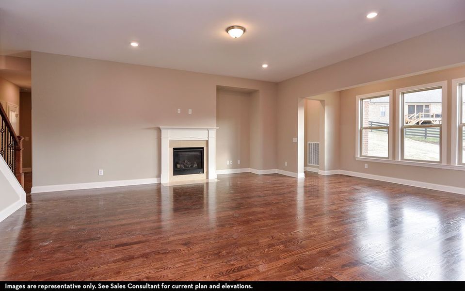 Representative unfurnished interior of a home built from the Danbury IV by CastleRock Communities in Belvoir, Fairview (Image 17).