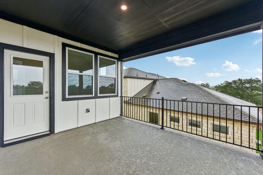 Exterior details and patio area of a home in Persimmon, Buda (Image 2). Exterior details and patio area of a home in Persimmon, Buda (Image 2).
