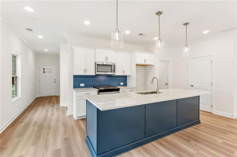 Furnished interior view inside a new home in River Walk Place, Lawrenceville (Image 5).