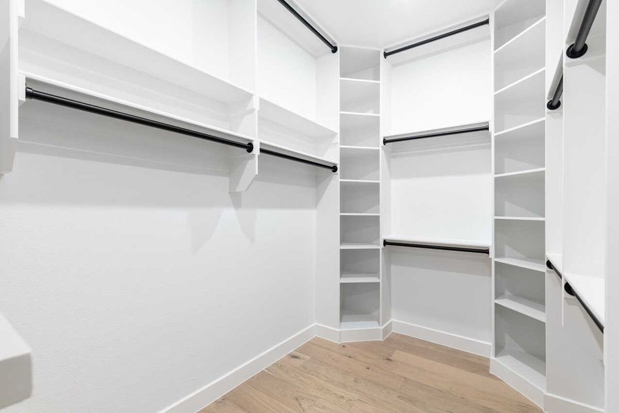 Representative Primary Closet - some options shown