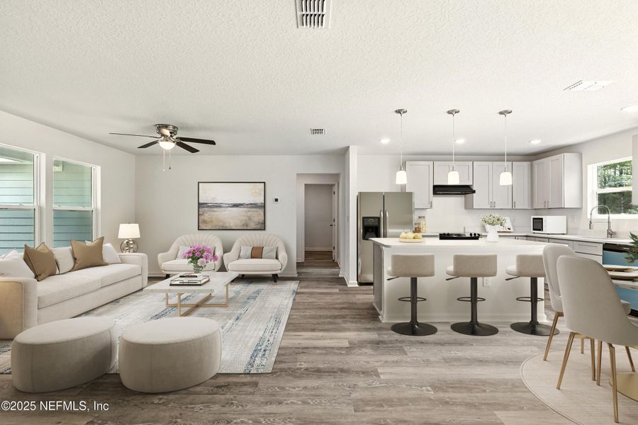 Furnished interior view inside a new home in , Hastings (Image 6). Furnished interior view inside a new home in , Hastings (Image 6).