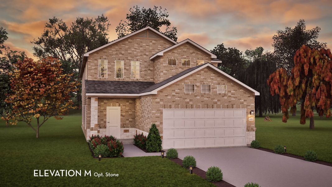 Representative exterior photo of a completed home built from the Willow by CastleRock Communities in Lago Mar, Texas City, TX (Image 2). Representative exterior photo of a completed home built from the Willow by CastleRock Communities in Lago Mar, Texas City, TX (Image 2).