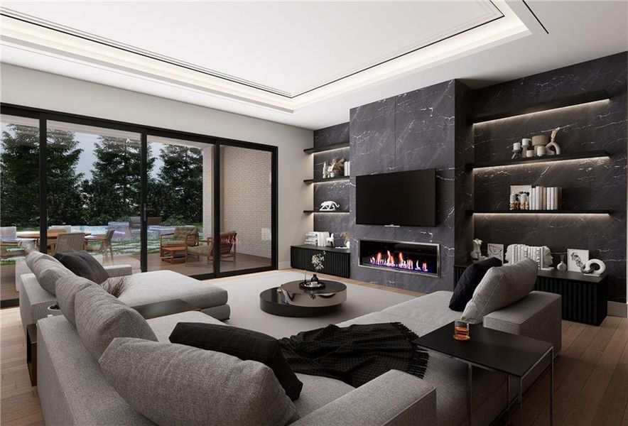 Furnished interior view inside a new home in , Atlanta (Image 25).