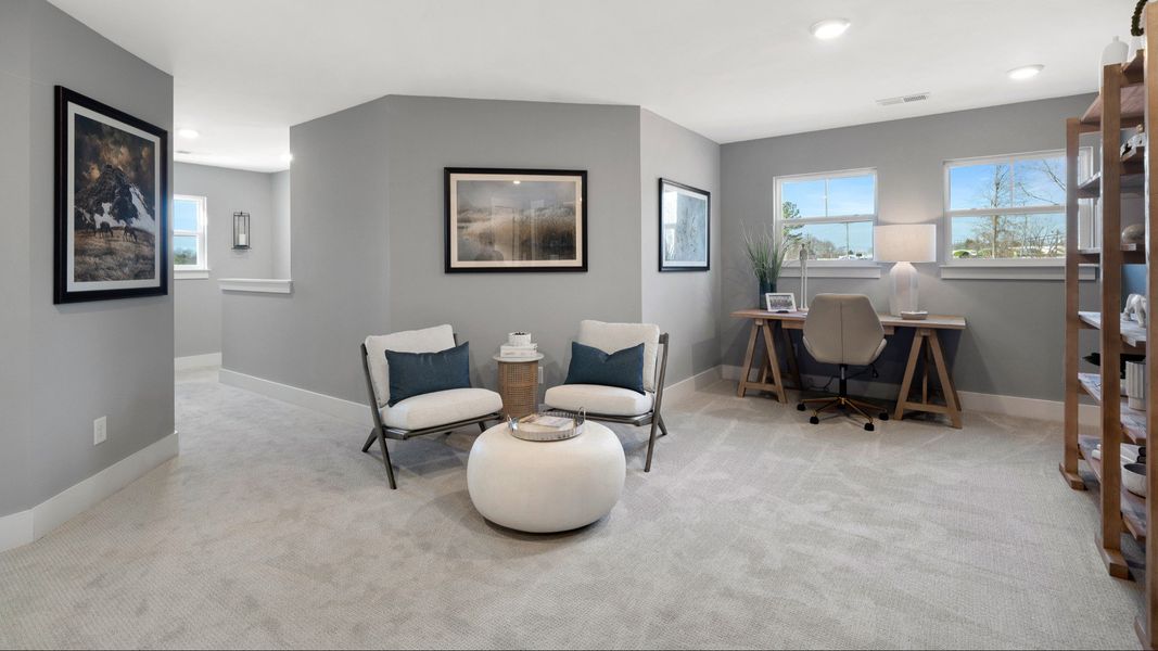 Representative furnished interior of a home built from the Lochlan by DRB Homes in Silo Ridge, Anderson (Image 16).