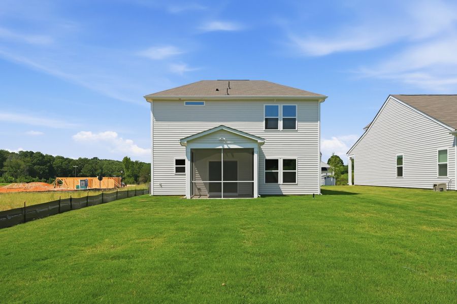 Exterior details and patio area of a home in Piper Creek, Newton (Image 29).