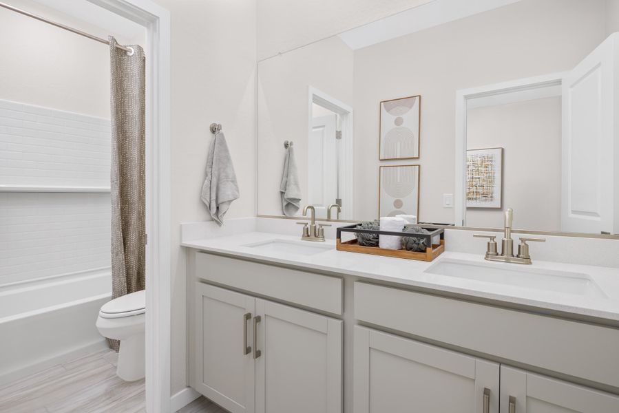 Representative furnished interior of a home built from the Pantano by Beazer Homes in Montana Vista: Highland, Buckeye (Image 12).