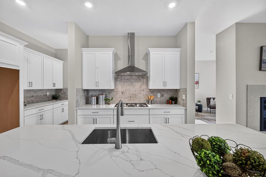 Furnished interior view inside a new home in Trailstone, Arvada (Image 7).