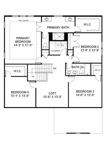 2D floor plan layout for the Mason by HHHunt Homes LLC in The Summit at Morgan Ridge, Chapel Hill, NC (Image 9).