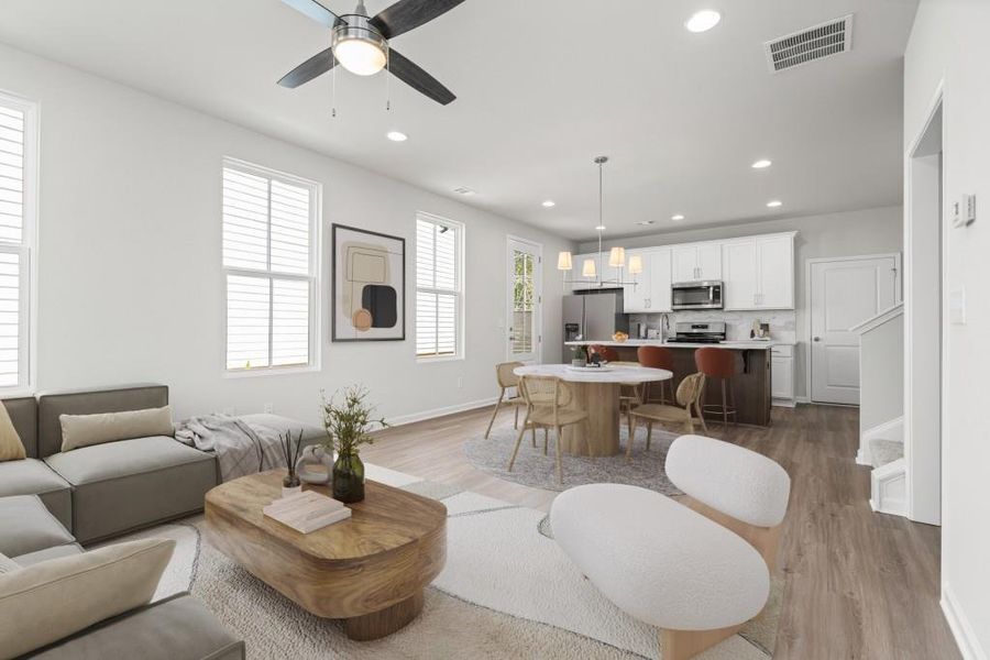 Furnished interior view inside a new home in , Auburn (Image 12).