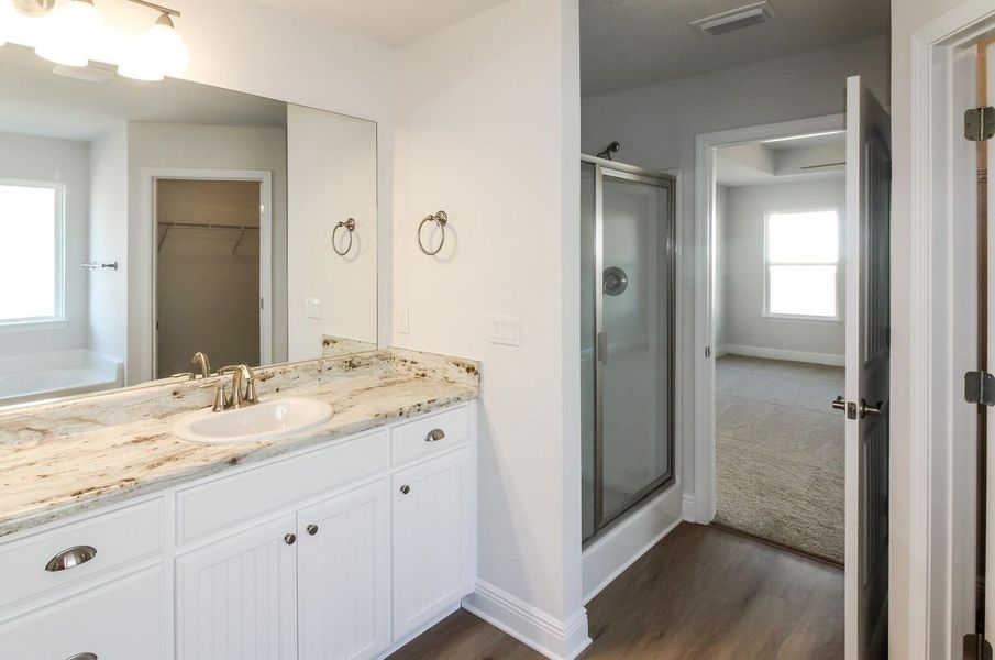 Furnished interior view inside a new home in Pecan Valley, Cantonment (Image 8).