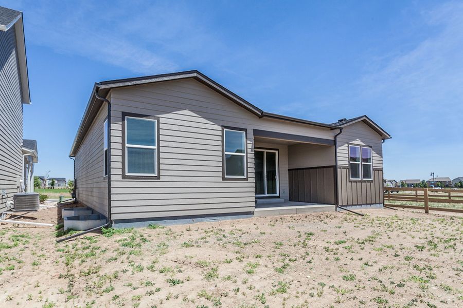 Representative exterior details of a home built from the Morrison by Hartford Homes in Trailside, Timnath (Image 3).