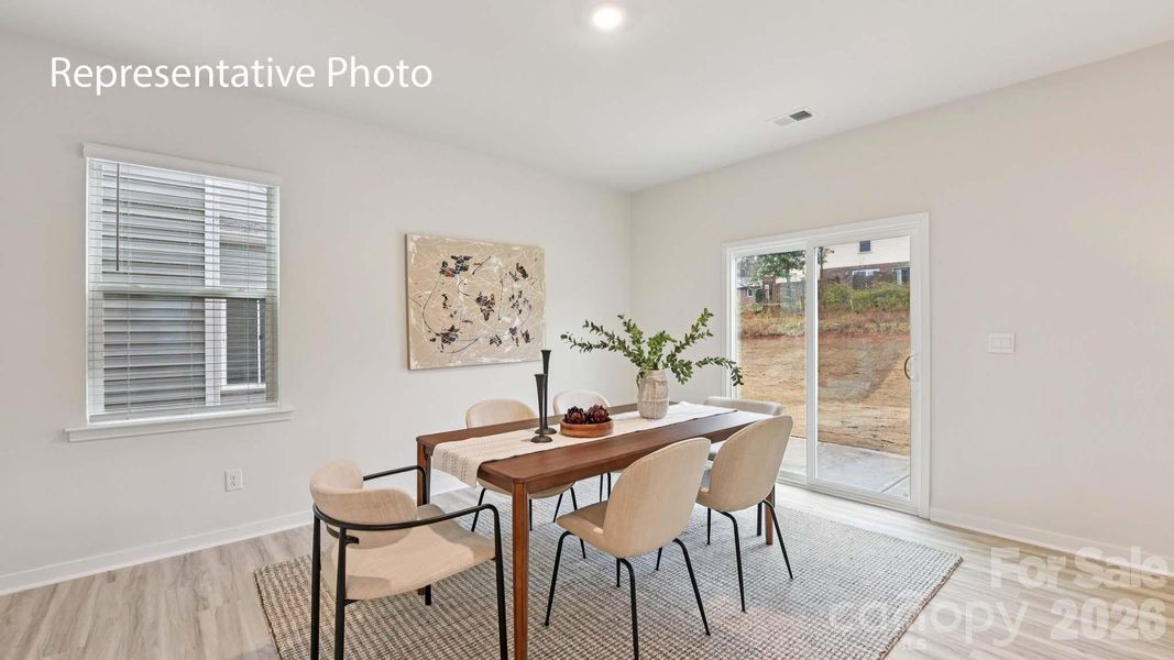 Furnished interior view inside a new home in Zion Springs, Hickory (Image 3).