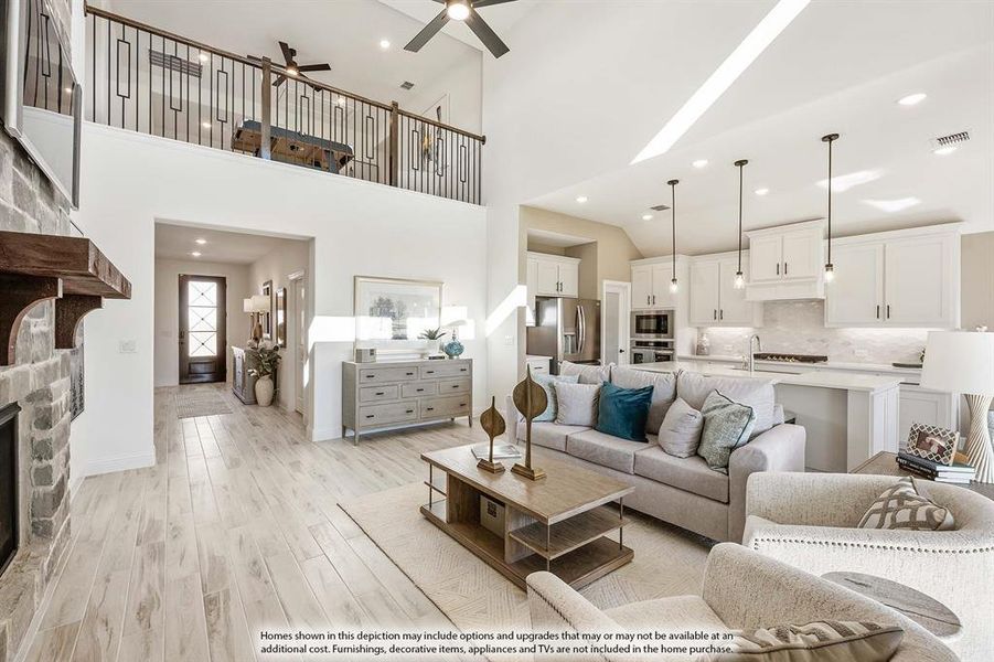 Furnished interior view inside a new home in Ridge Ranch, Mesquite (Image 11).