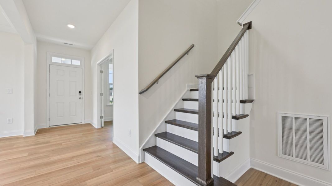 Representative furnished interior of a home built from the Stonehaven by DRB Homes in Campbell Ridge, Angier (Image 6).