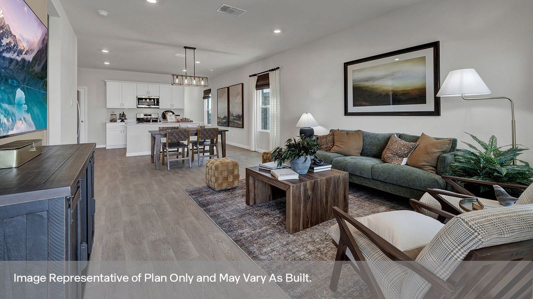 Furnished interior view inside a new home in Whisper South, San Marcos (Image 15).