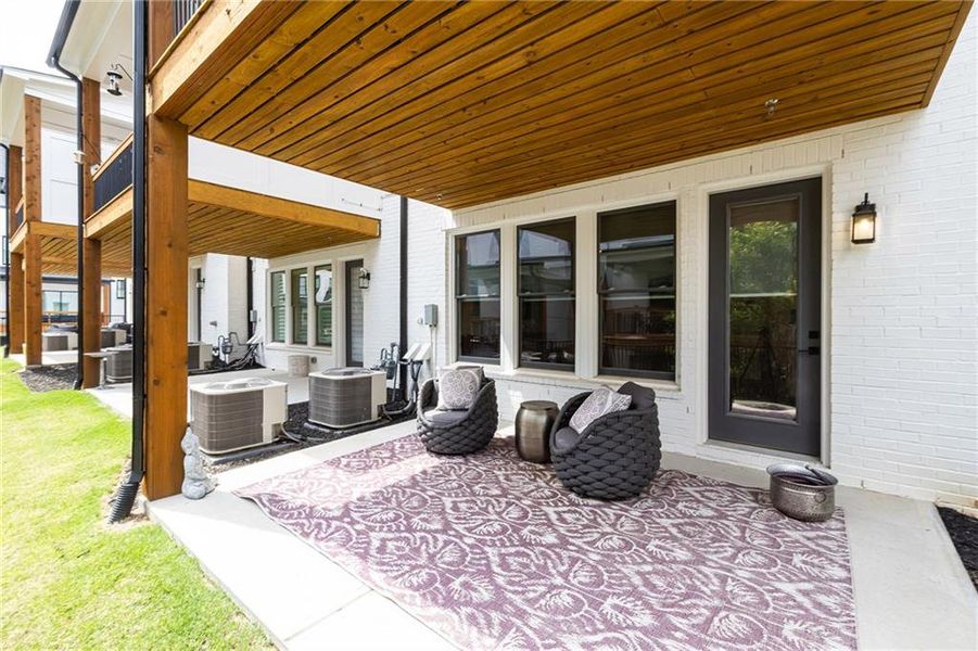Exterior details and patio area of a home in , Atlanta (Image 35).
