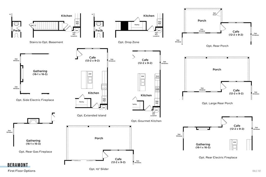 2D floor plan layout for the Beramont by DRB Homes in Essex Village, Franklinton, NC (Image 6). 2D floor plan layout for the Beramont by DRB Homes in Essex Village, Franklinton, NC (Image 6).