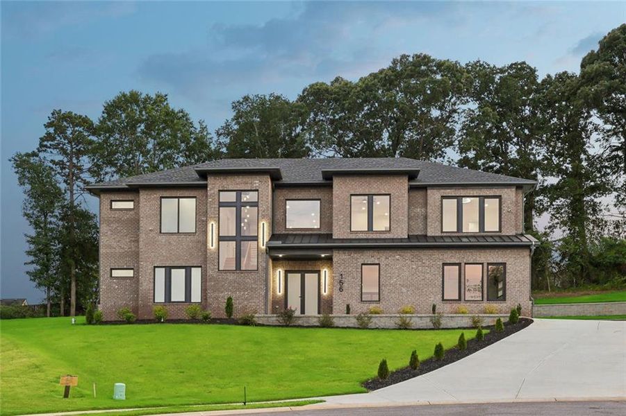 Front exterior of a new home in , Auburn, GA, highlighting curb appeal (Image 40). Front exterior of a new home in , Auburn, GA, highlighting curb appeal (Image 40).