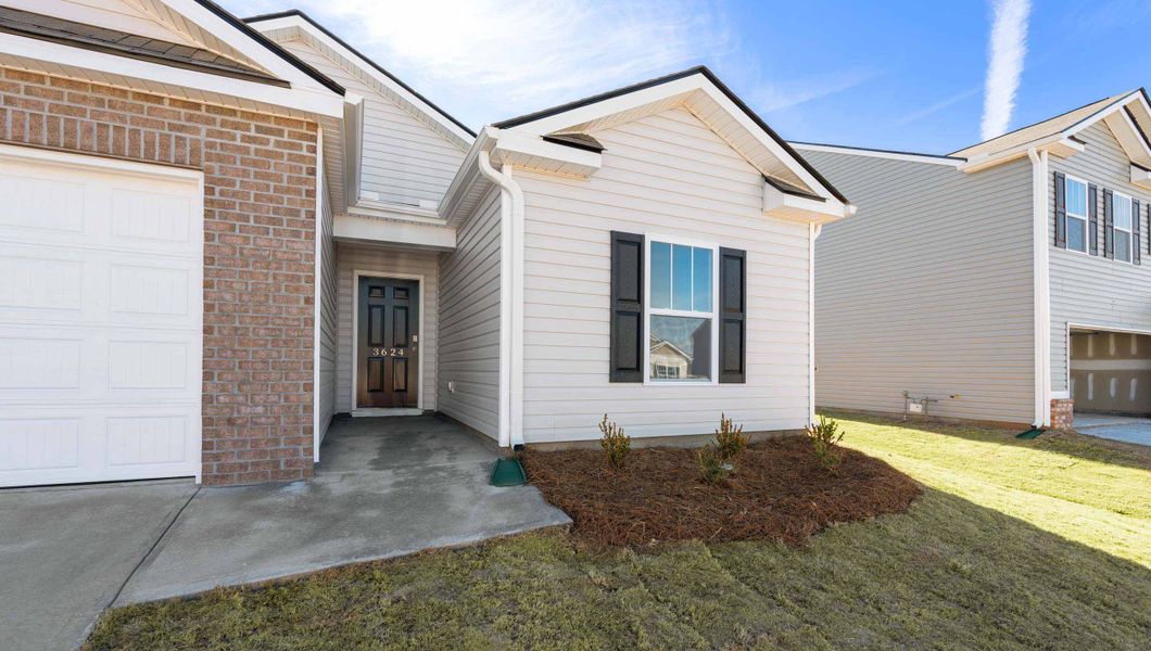 Exterior details and patio area of a home in Lightwood Cottages, Moore (Image 2). Exterior details and patio area of a home in Lightwood Cottages, Moore (Image 2).