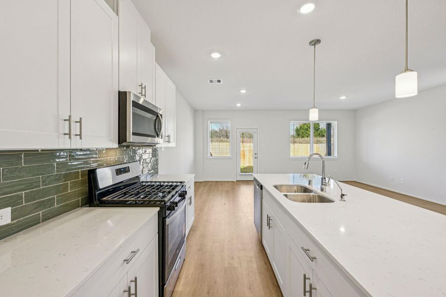 Furnished interior view inside a new home in Pinewood Trails - City Series, Atascocita (Image 4).