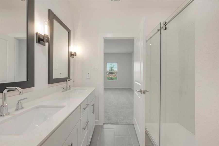 Furnished interior view inside a new home in Aspire at Reunion, Newark (Image 8).