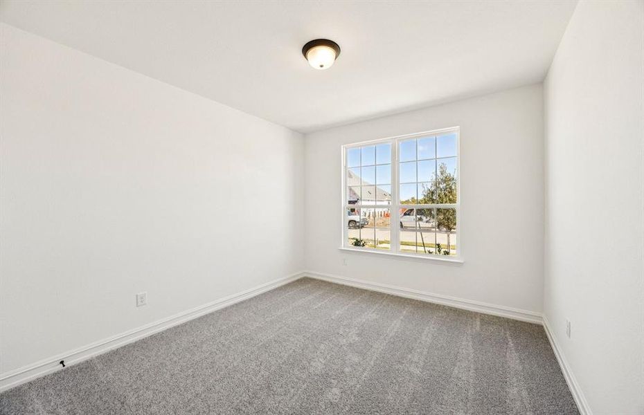 Flexible living space off entryway, can be used as a study Flexible living space off entryway, can be used as a study