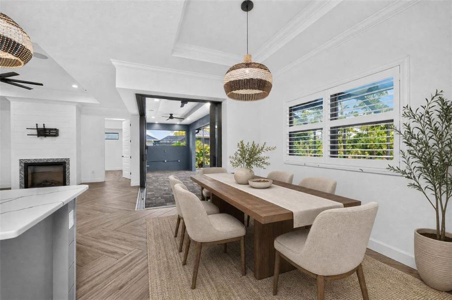 Furnished interior view inside a new home in , Rotonda West (Image 18).