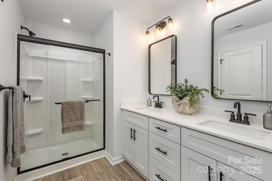 Framed Shower. Representative Photo